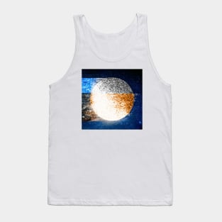 The Blue Digital Moon Tank Top